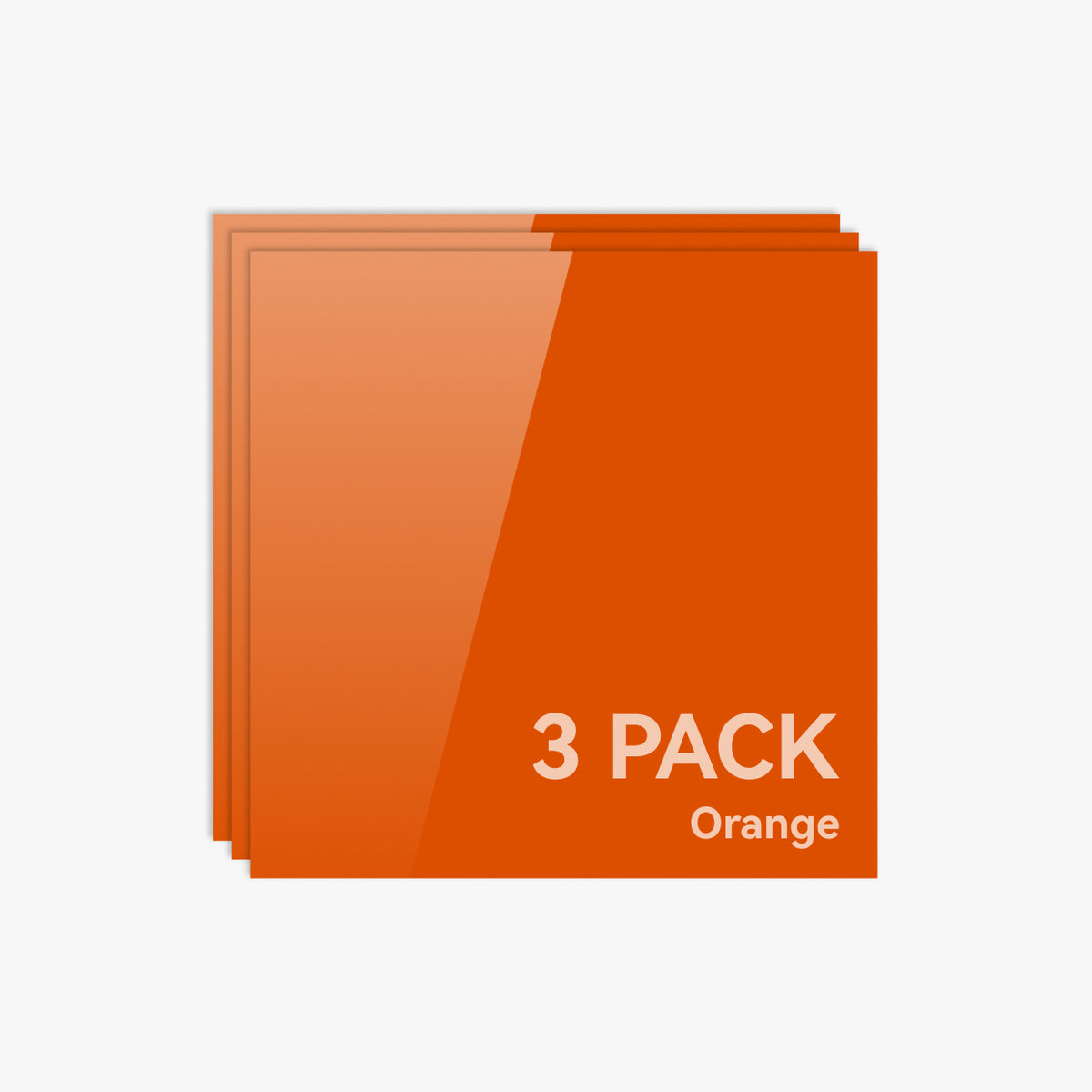 3mm Opaque Glossy Acrylic Sheet (3pcs)