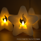 LED Flame Tea Light Candle Set Warm Yellow (12pcs)