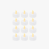 LED Flame Tea Light Candle Set Warm Yellow (12pcs)