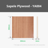 3mm Sapele Plywood (6pcs)