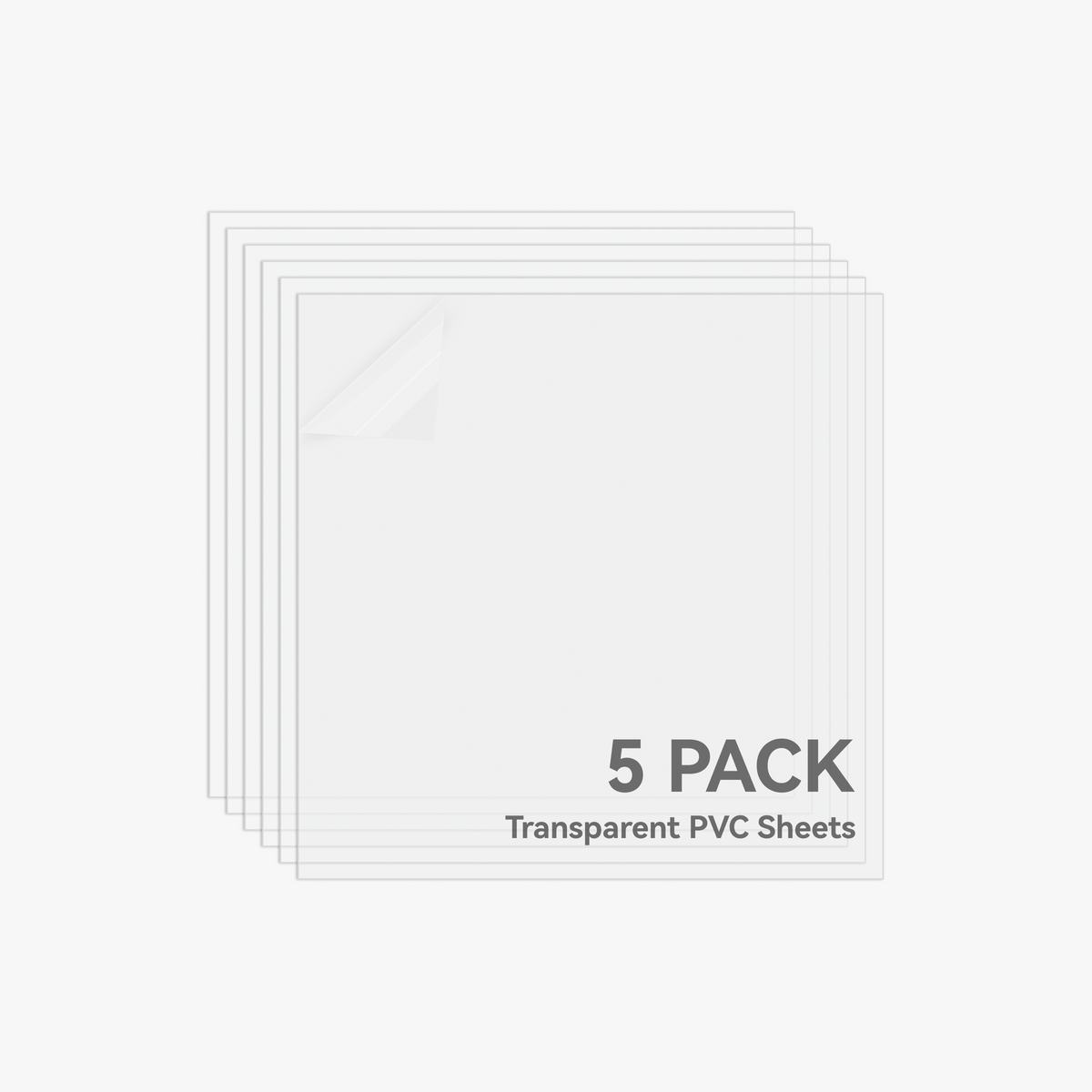 0.3mm Transparent PVC Sheet (5pcs)