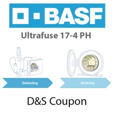 Debinding and Sintering Coupon Ultrafuse 17-4 PH, Coupon